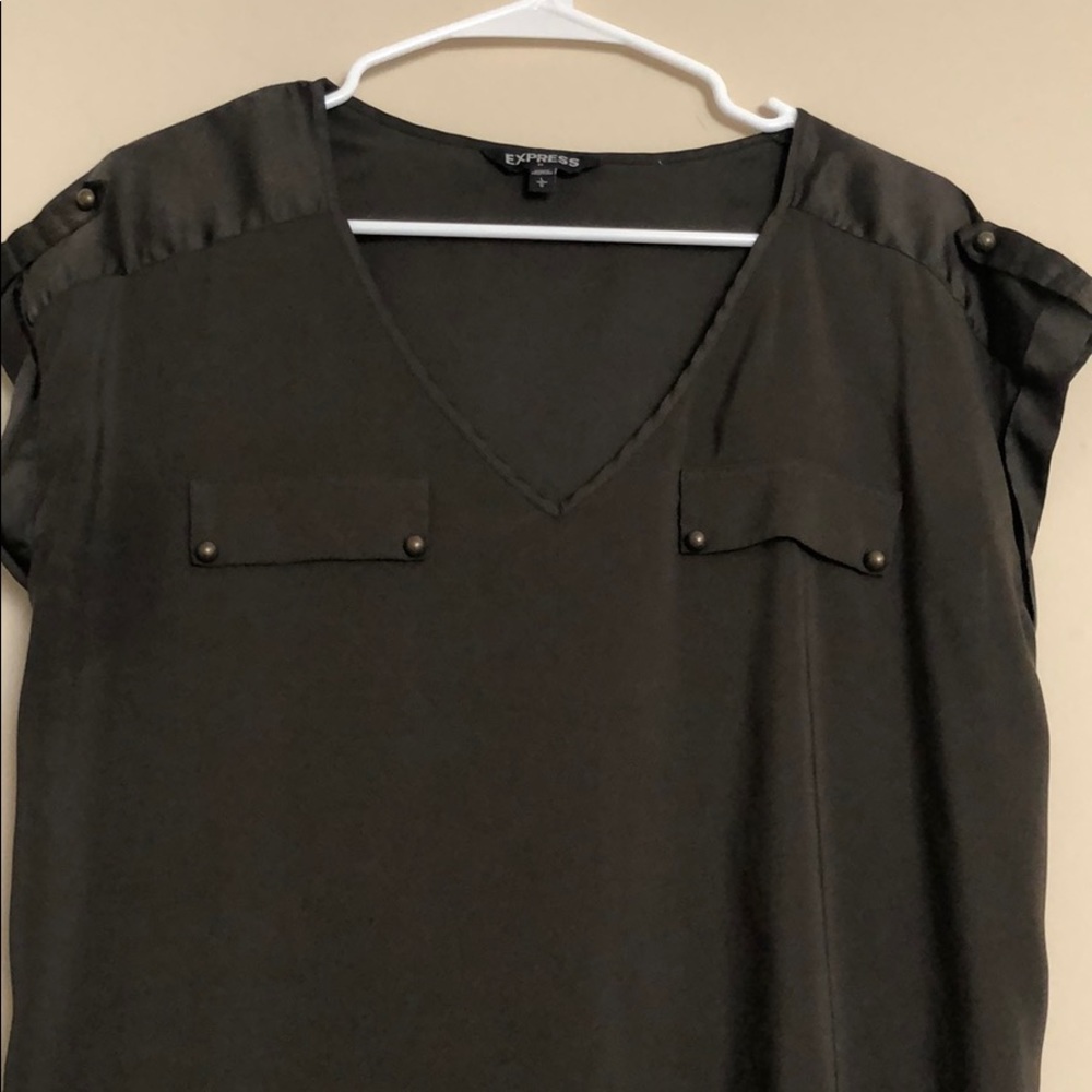Express Olive Green Top